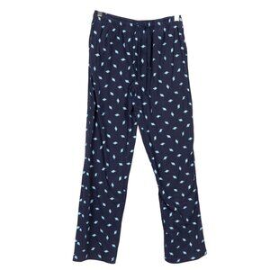 Disney Cruise Line Pajama Pants S Mens Blue Mickey Mouse Cotton Lounge Bottoms